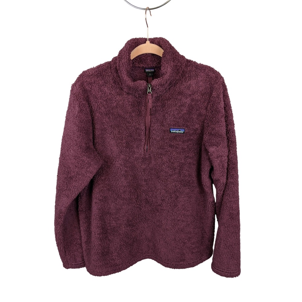 Patagonia Los Gatos 1/4 Zip Fleece Fluffy Pullover Purple XL